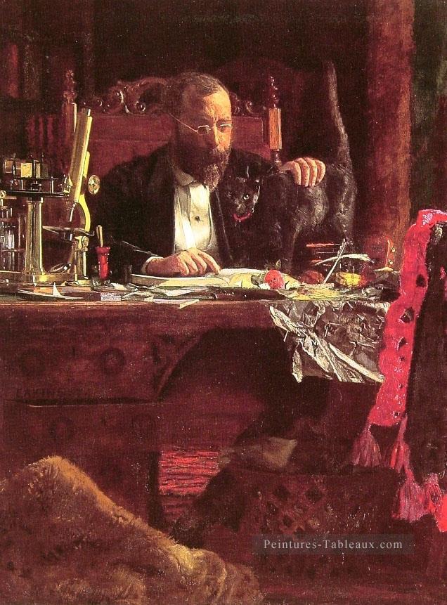 Professeur Benjamin Howard Rand réalisme portraits Thomas Eakins Peintures à l'huile